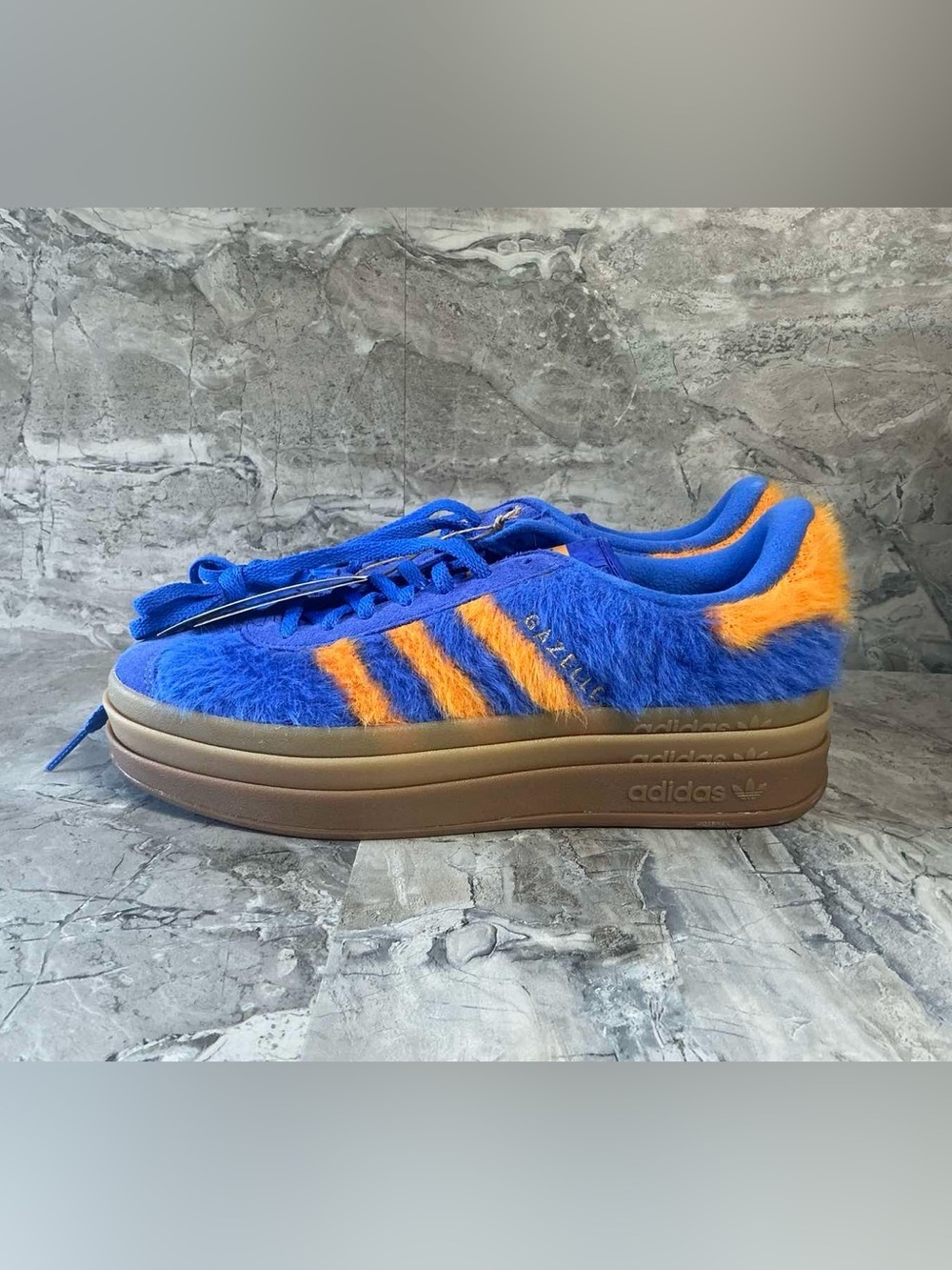 Adidas Gazelle Bold - Women's - Blue Orange - Picture 7 of 7